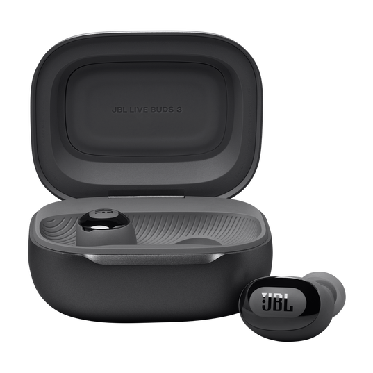 JBL Live Buds 3 - Black - True wireless Noise Cancelling bud-type earbuds - Front